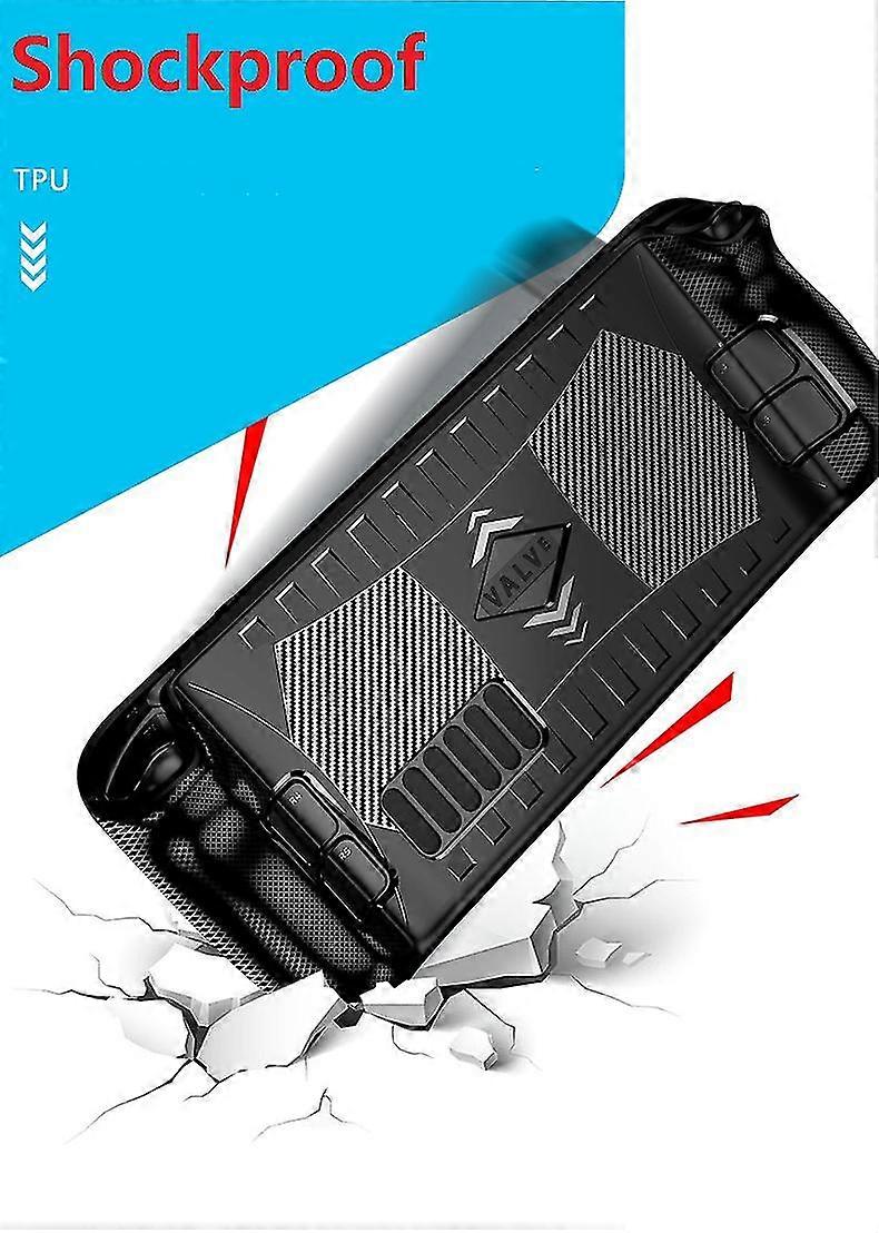 Protective Case Compatible With Steam Deck, Silicone Soft Cover With Full Protection, Shockproof Anti-scratch Design