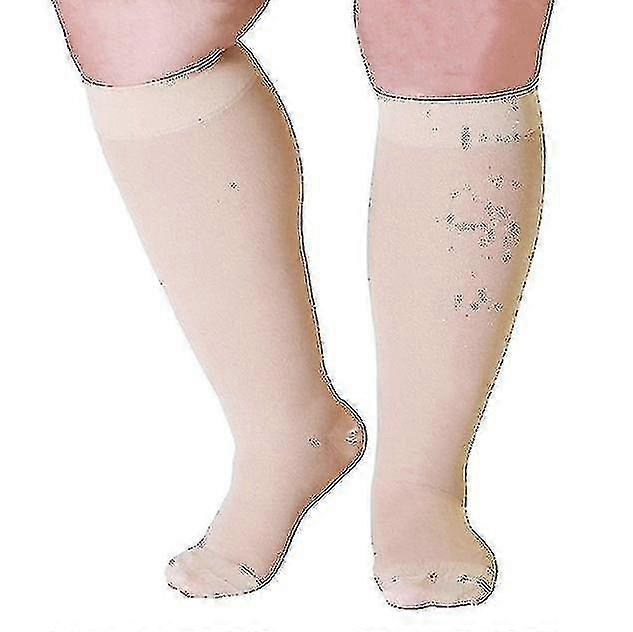 Plus Size Compression Socks 20-30 Mmhg For Men And Women Wide Calf Extra Largefor Circulat Tw