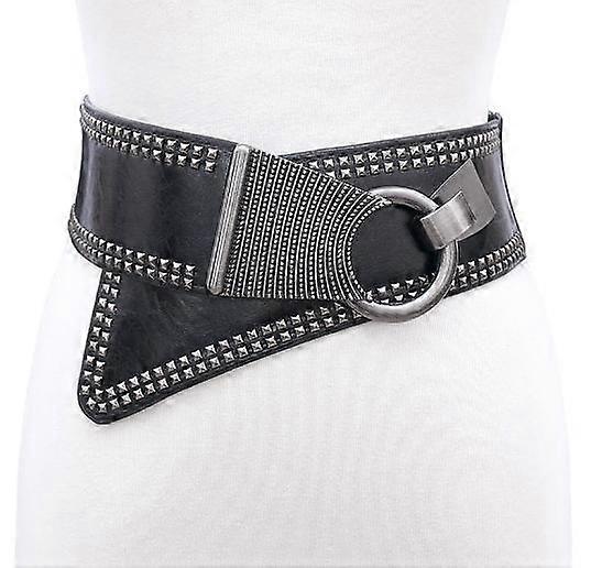Women's Stretchy Belt Vintage Elastic Wide Waist Belt Waistband