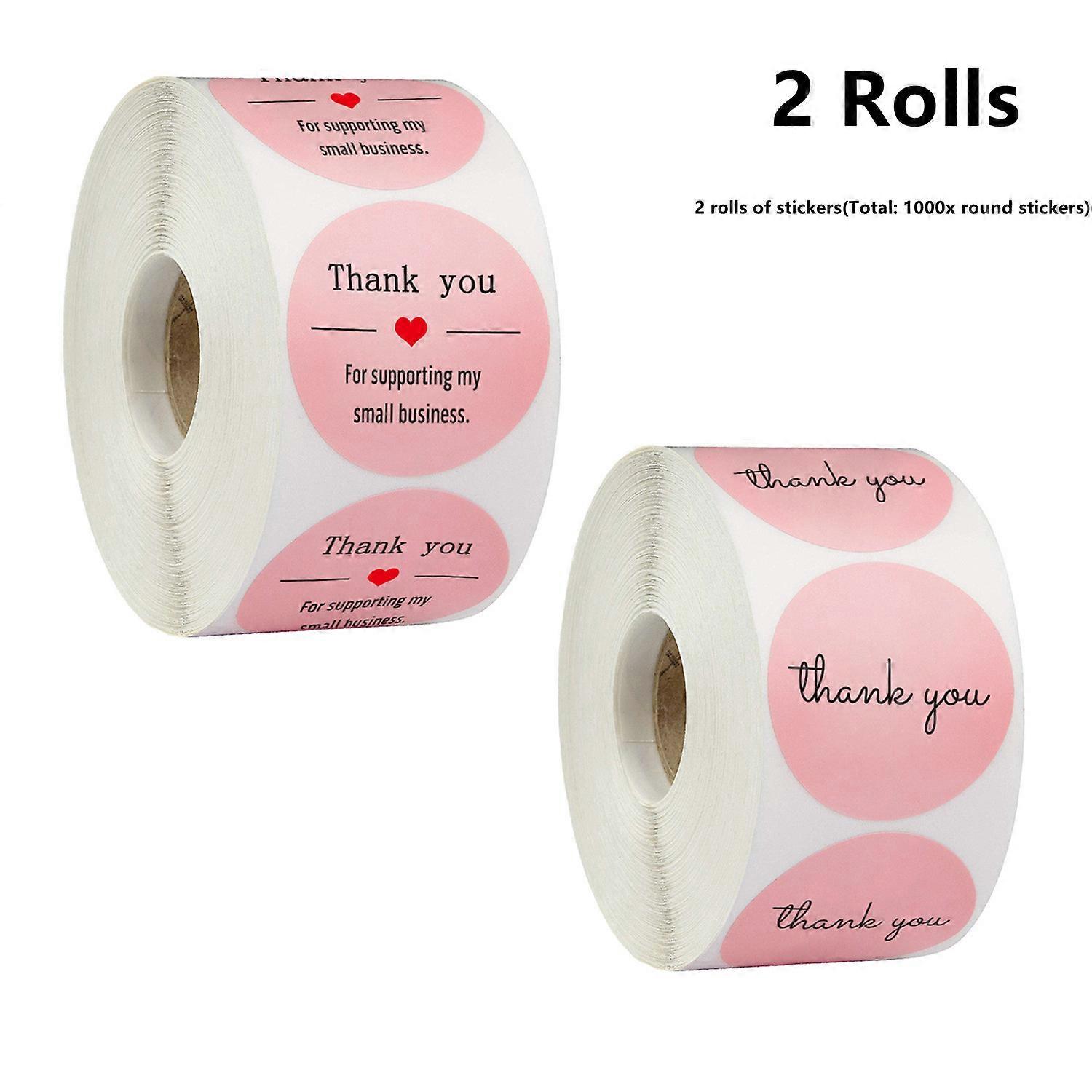 1000 Self-adhesive Kraft Labels, Practical 2.5cm Diameter Labels