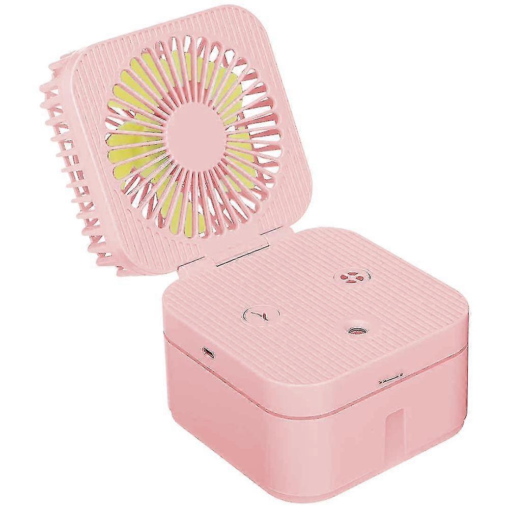 Table Fan, Atomizable Fan With Three-speed Wind Speed, Rechargeable