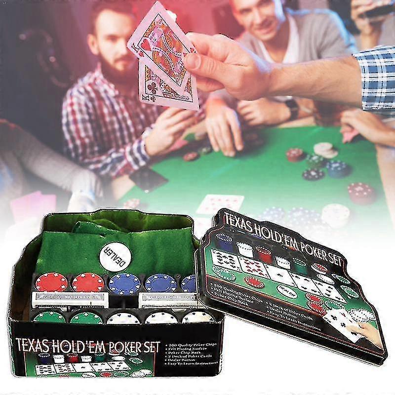 رقاقة مجموعة بوكر رقاقة مجموعة 200 قطعة رقائق بلاستيكية مع لعبة البوكر رقائق تخزين القضية وأكثر من ذلك لألعاب تكساس هولدم بلاك جاك