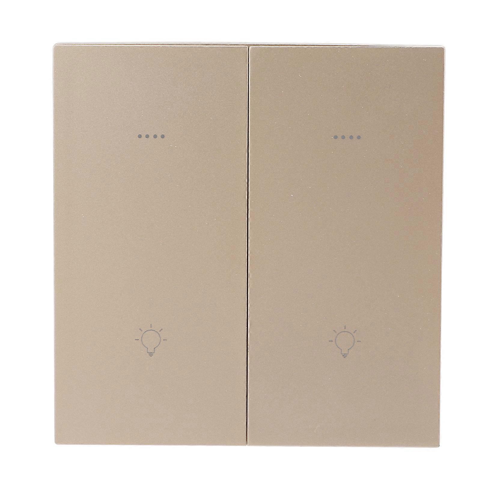 Smart Light Switch for ZigBee Wireless Voice Timing Control 2 Open Control Quantity Intelligent Wall Switch AC 100‑240V