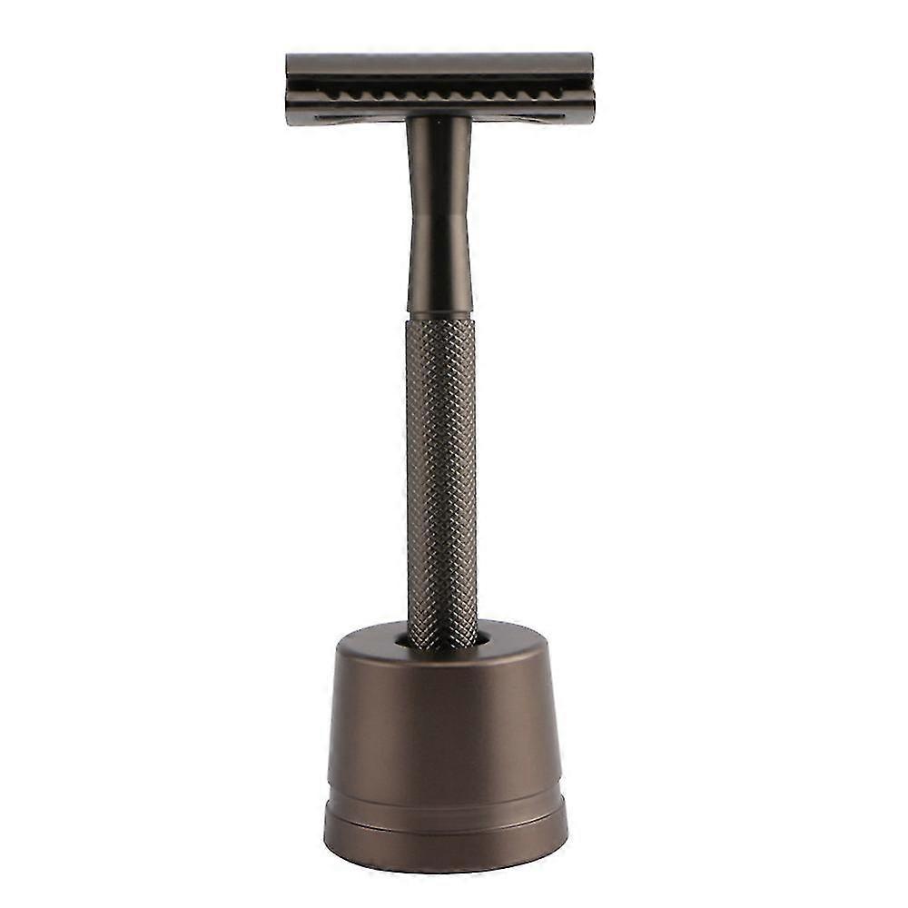 Old-fashioned Manual Razor Metal Safety Razor With Razor Stand Eco Friendly And Reusable Razor Fits Most Double Edged Razor Blades