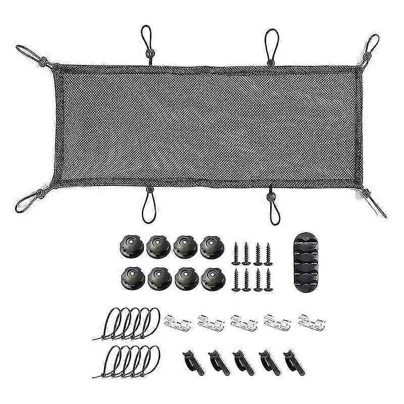 Under Desk Cable Management Net, Under Table Cord Management Mesh Organizer Flexible Wire Hiders 70x30cm