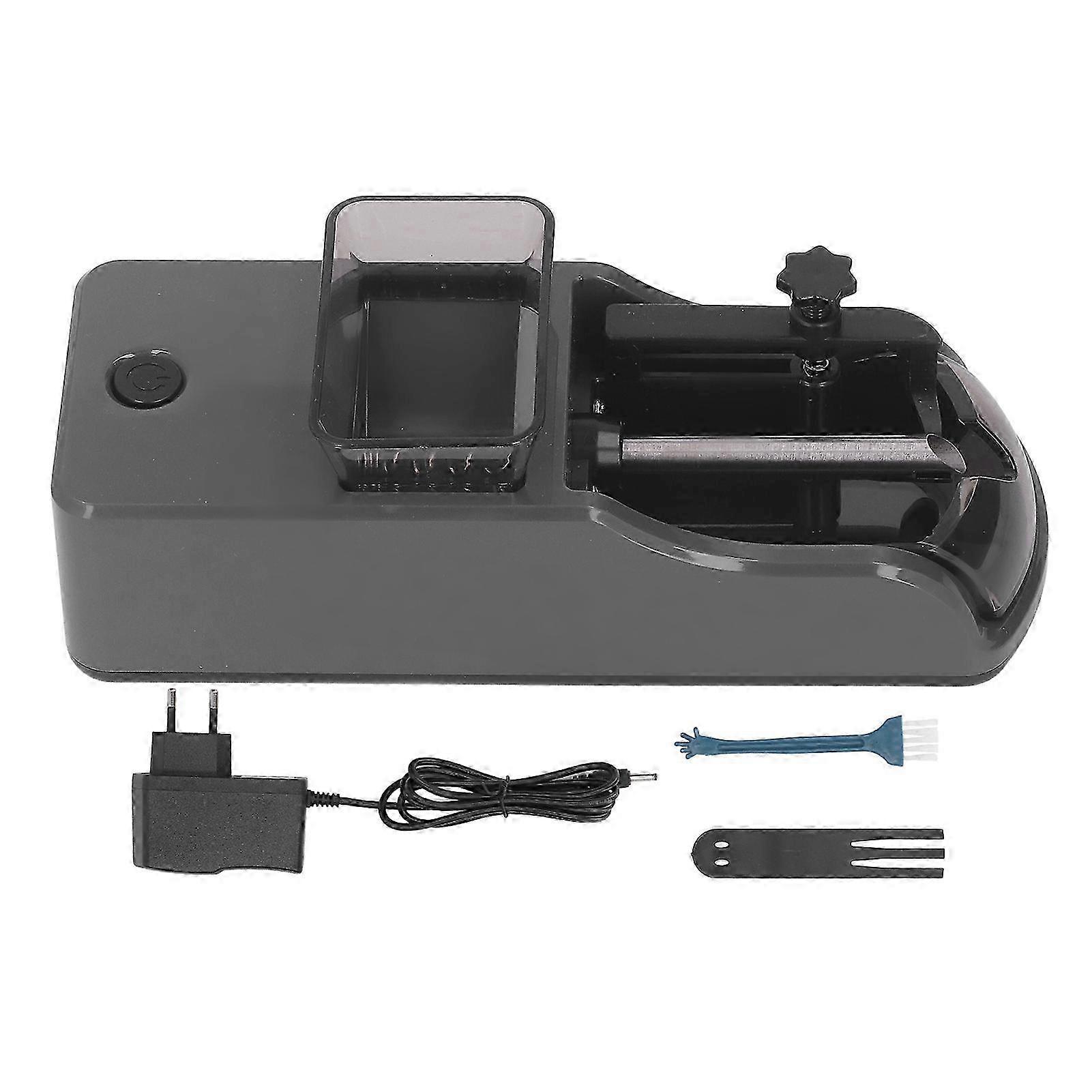 Automatic Cigarette Rolling Machine 8mm Small Electric Cigarette Injector Machine 100240V Grey EU Plug