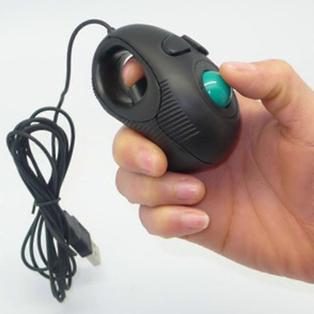 Mouse com fio Neu Finger Handheld 4D Usb Mini Portable Trackball Mouse Pc Laptop Computer S202412278245