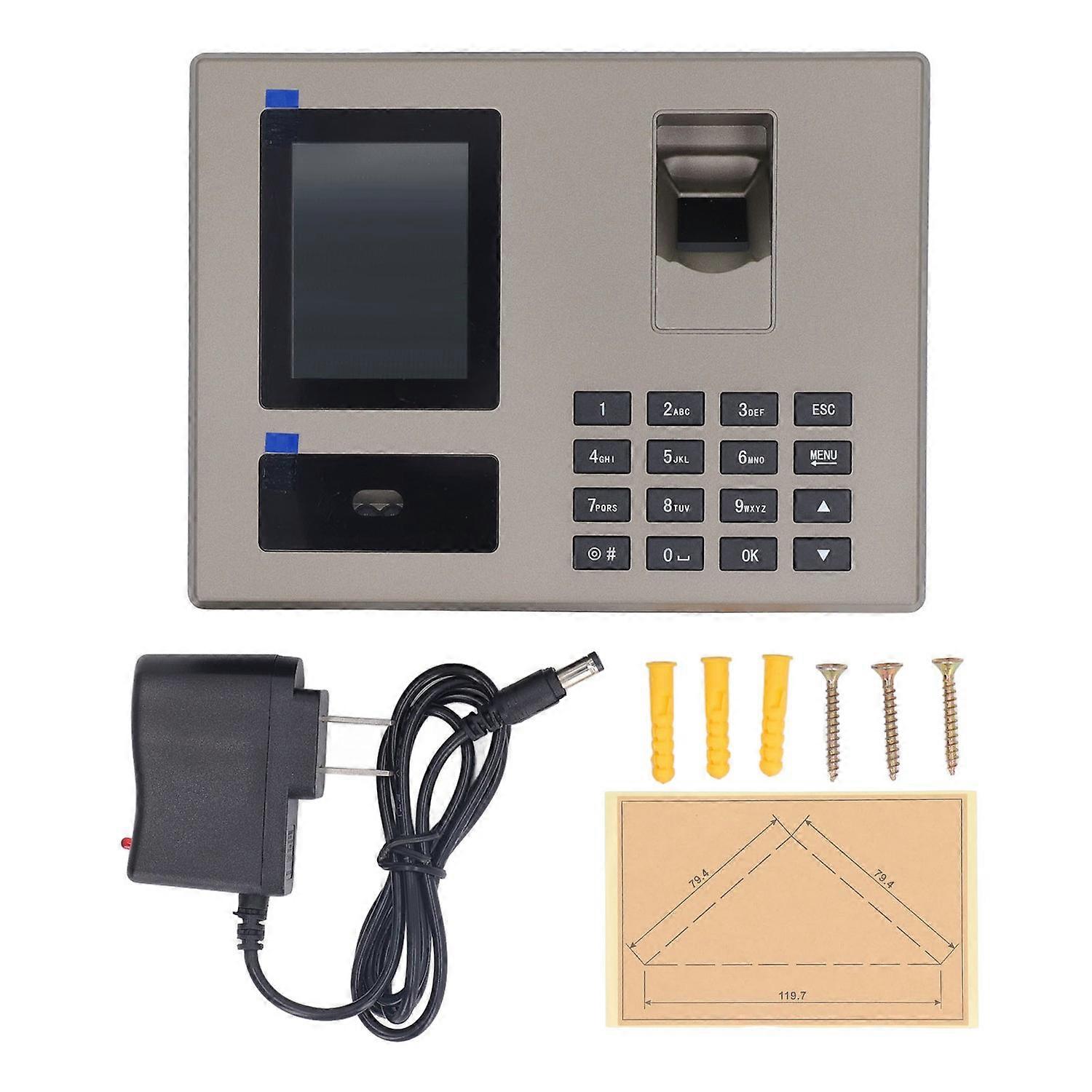 Employee Attendance Machine Fingerprint and Face Recognition Time Clock for Business Office School