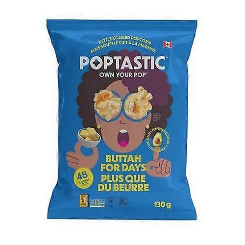 Poptastic Popcorn Avocado Oil Buttah For Days, 130 Grams (Case Of 8)