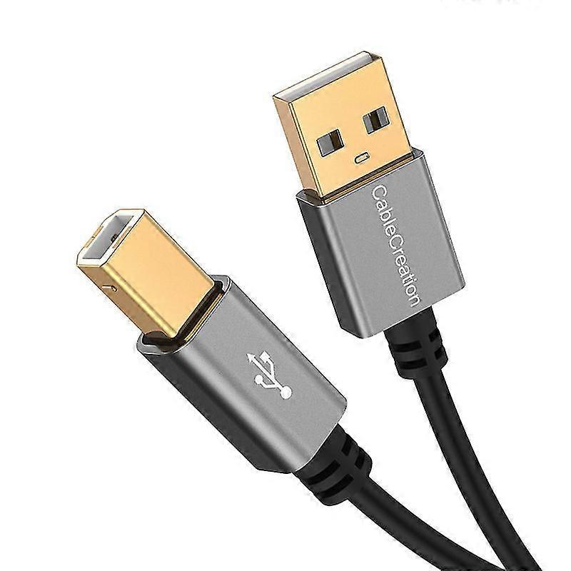 USB Printer Cable 4.5M/14.7FT,USB 2.0 A Male to B Compatible