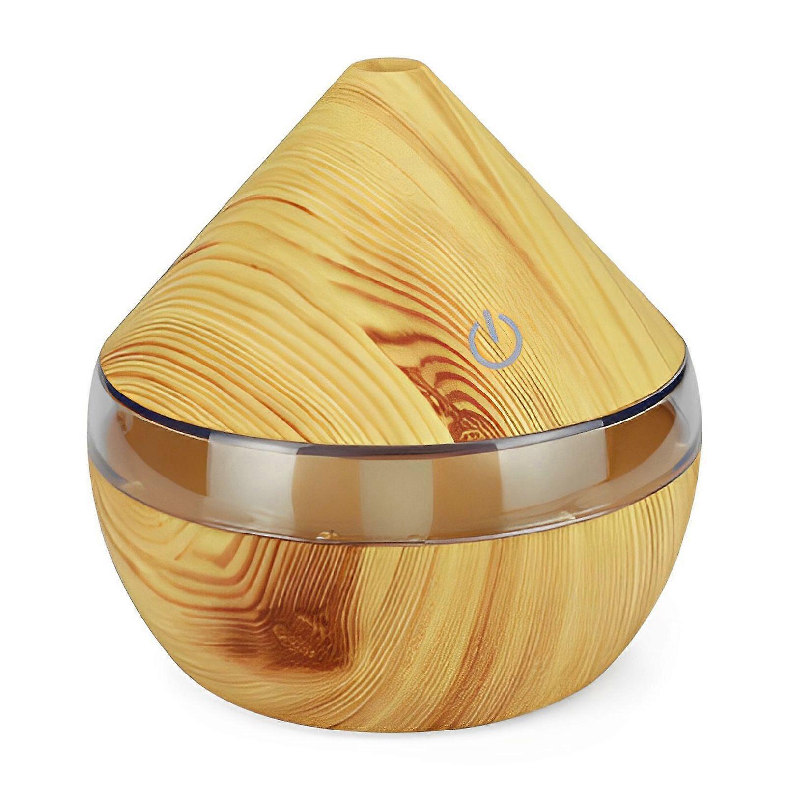 Regun Humidifier, 300ml USB LED Touch Wood Grain Air Humidifier Purifier Oil Diffuser