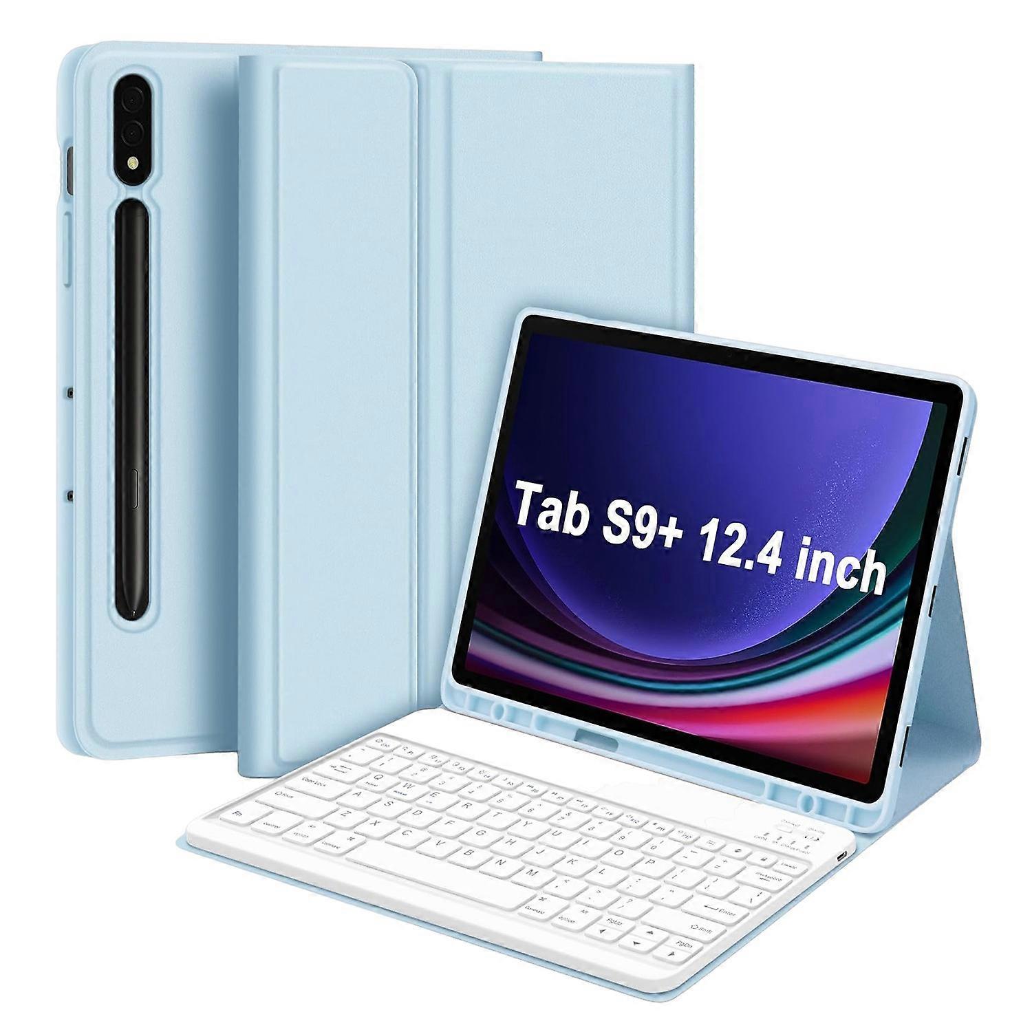 1 Set Tablet Keyboard & Protective Case Colorful Wireless Bluetooth-compatible Keyboard with