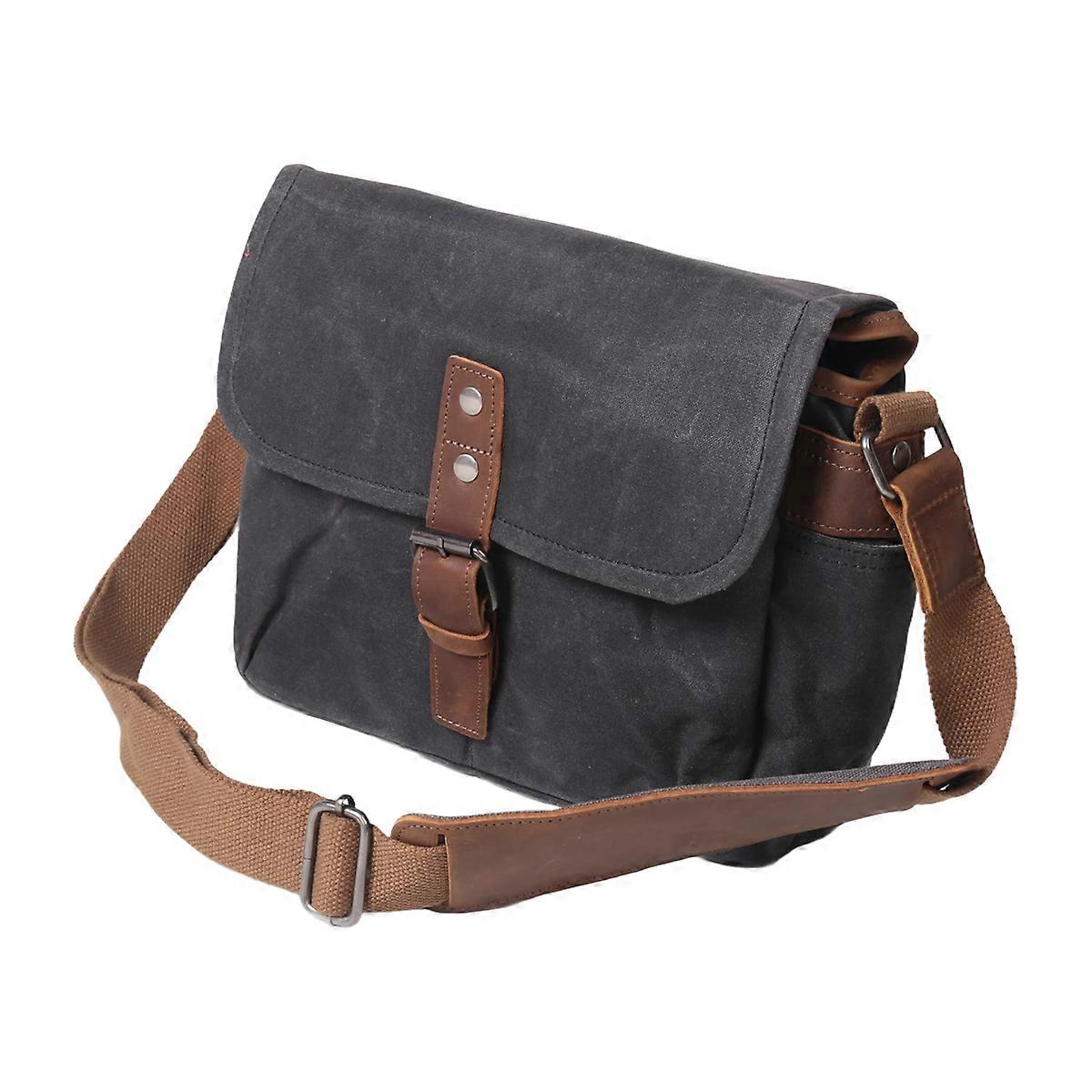 Retro Waterproof Camera Bag Photography Packages Dslr Shoulder Sling Case for Canvas Mini Single Me