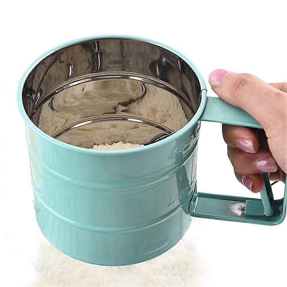 Handheld Flour Sieve Kitchen Semiautomatic Flour Sieve Cup Baking Tool