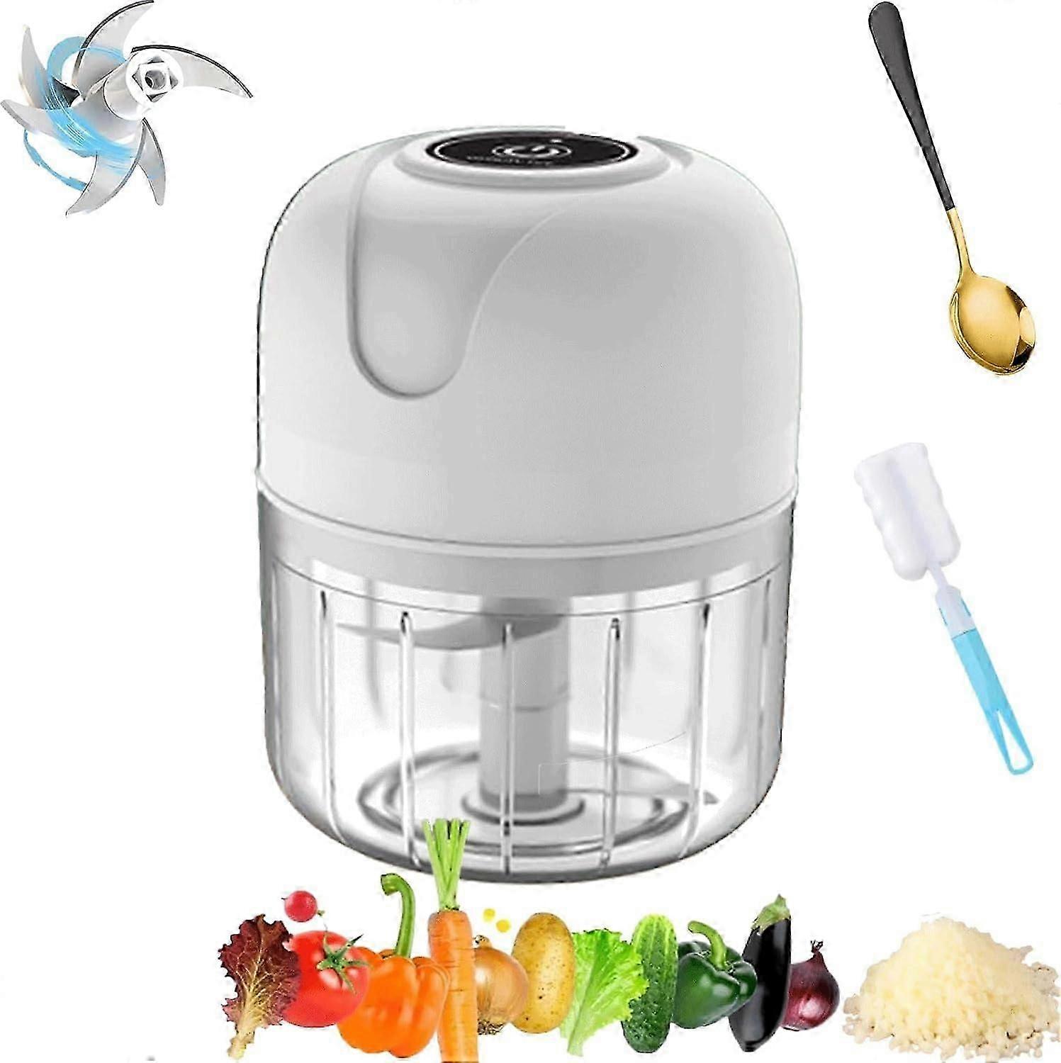 Chopper,Electric Mini Garlic Chopper, Usb Rechargebale Electric Garlic