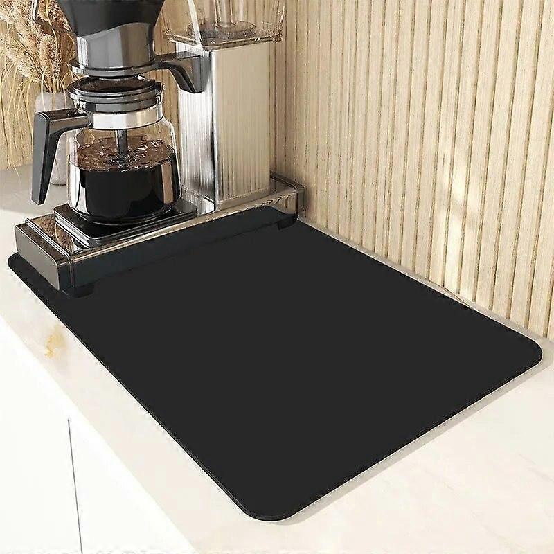 Solid Color Drying Mat 1pcs Kitchen Counter Table Mat Non-slip Absorbent Mat Drain Mat Kitchen Supplies