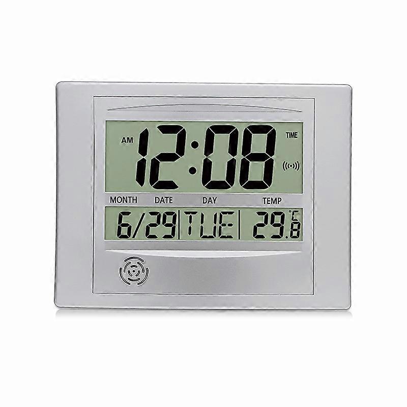Home Big Screen Display Digital Electronic Wall Clock Living Room Temperature Clock