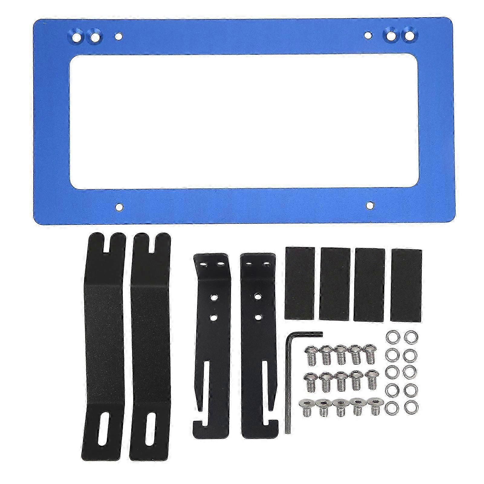 Aluminium Alloy License Plate Mount Bracket Kit Replacement For Tesla Model 3 20172022 Red