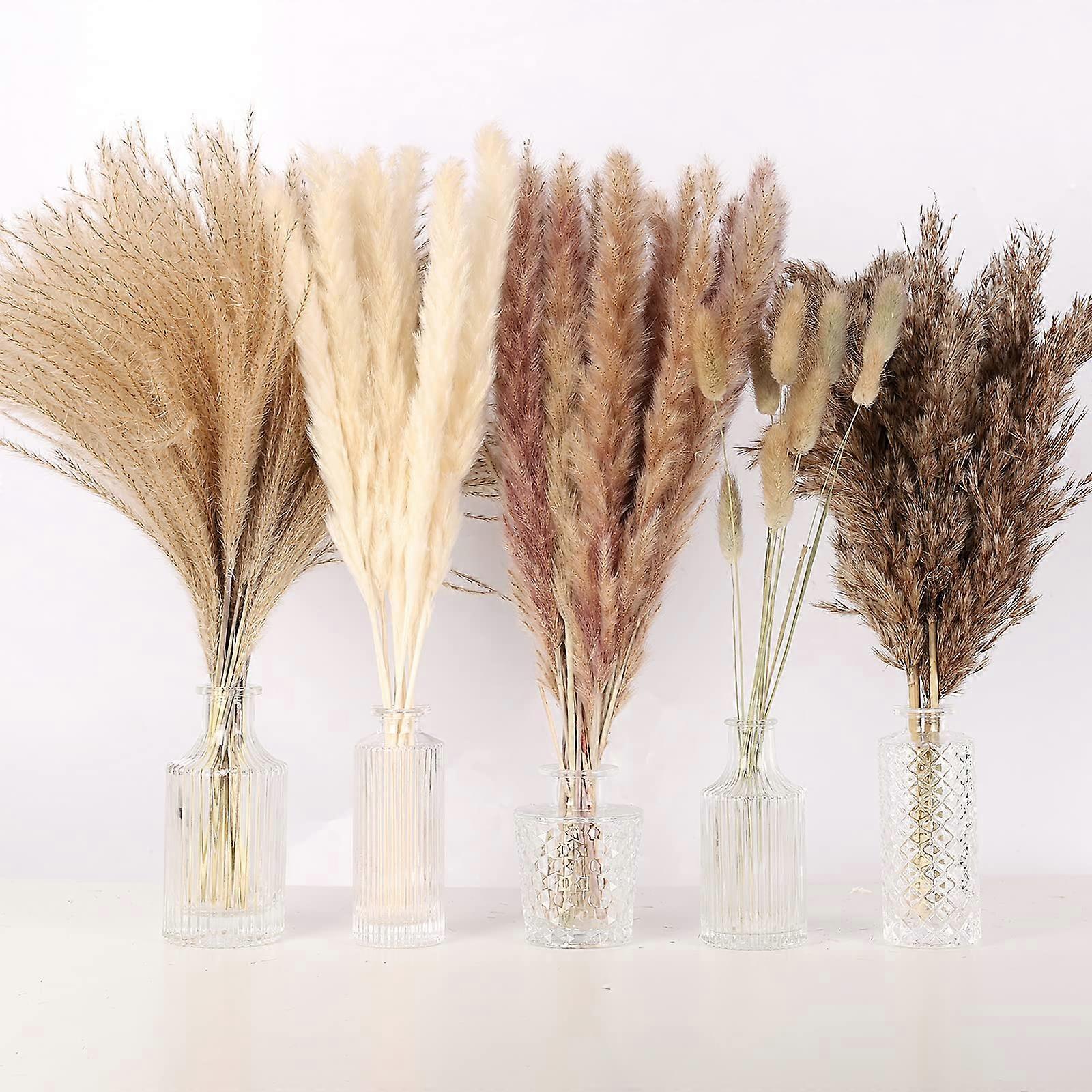75 Pieces Pampas Grass Decor White Boho Home Decor