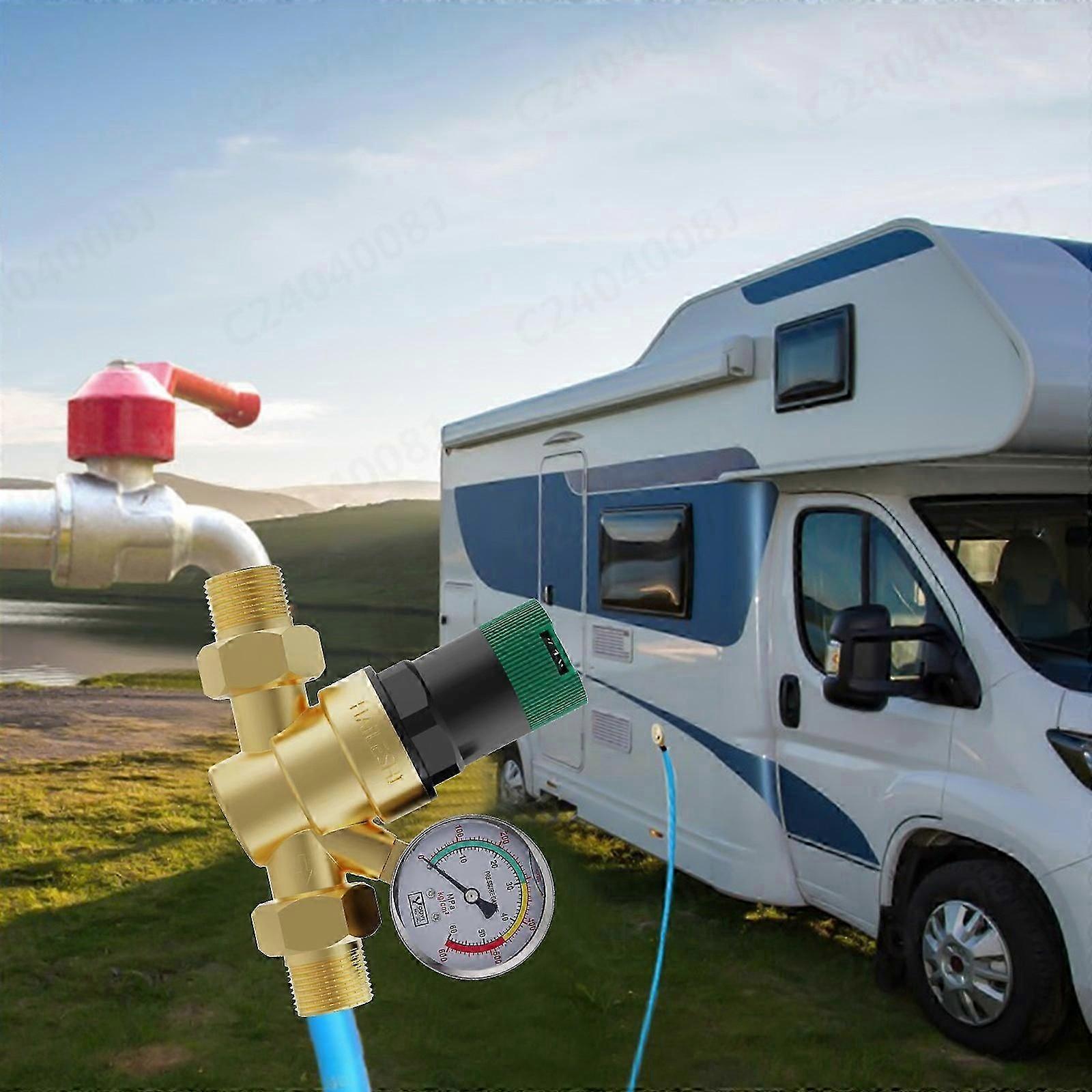 Tap Water Pressure Reducing Rotary Water Pressure Regulating RV Camping Vehicle Pressure Reducing FLYE241732