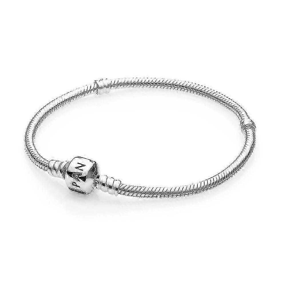 Naiset Snake Chain Charm -rannekoru pyöreällä lukolla Naisten asustekoru-i