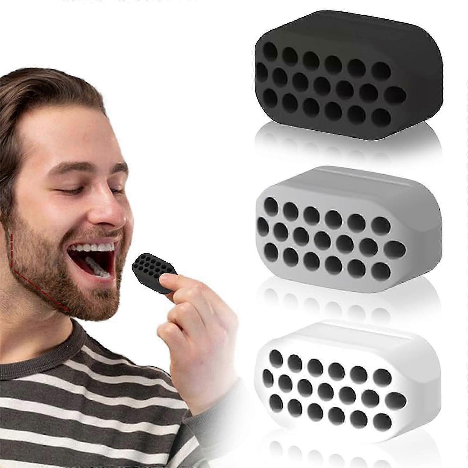 Jaw Exerciser Set for Men and Women - 3 Resistance Levels, Silicone Face Sculpting