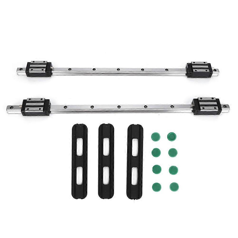 2Pcs Liner Guide Rail High Accuracy HG15 Strong Interchangeability with 4Pcs HG15 Slide BlockHG15-500MM