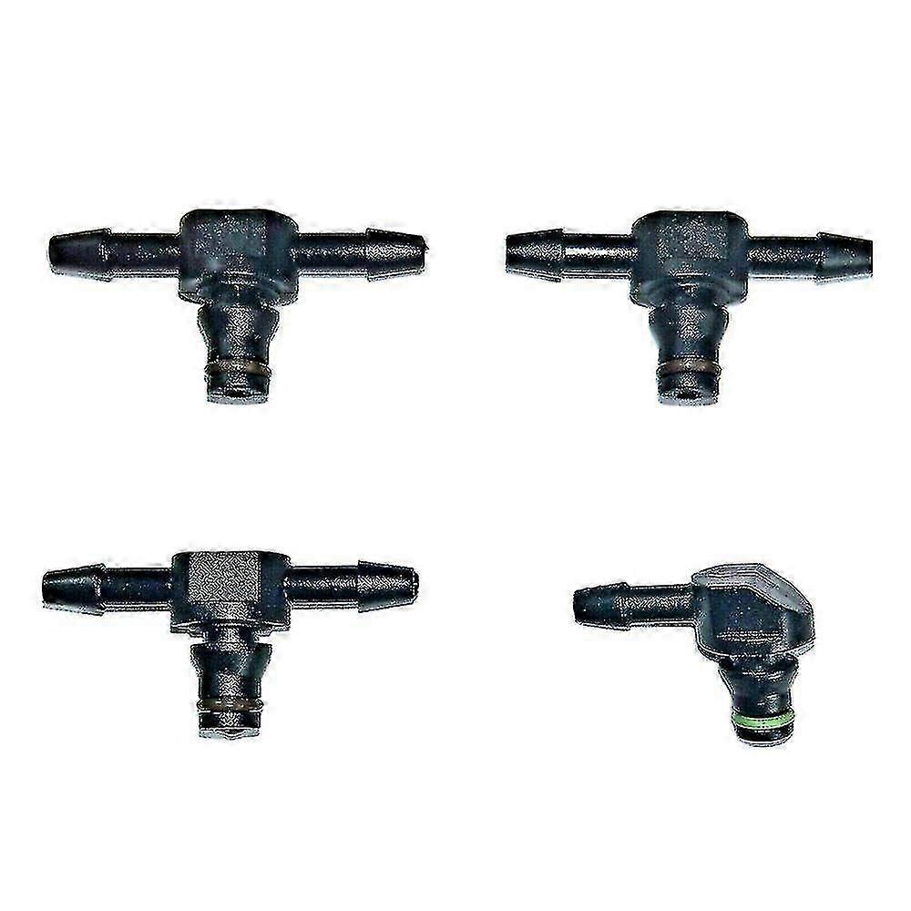 For Bosch 110 4Pcs Common Rail Diesel Fuel Injector Return Pipe Connector Leak Off T Pipe L Pipe Injector Accessory Parts f54