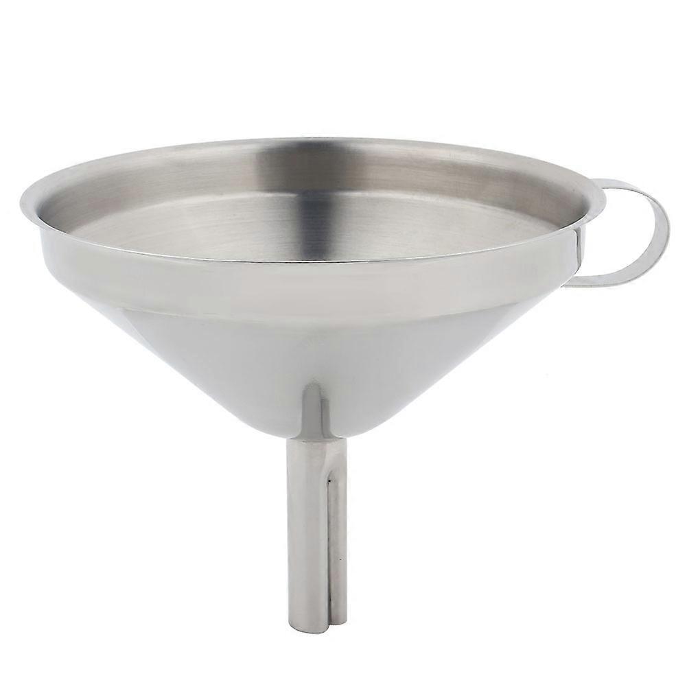 14cm Stainless Steel Cone Funnel with Detachable Filter Net