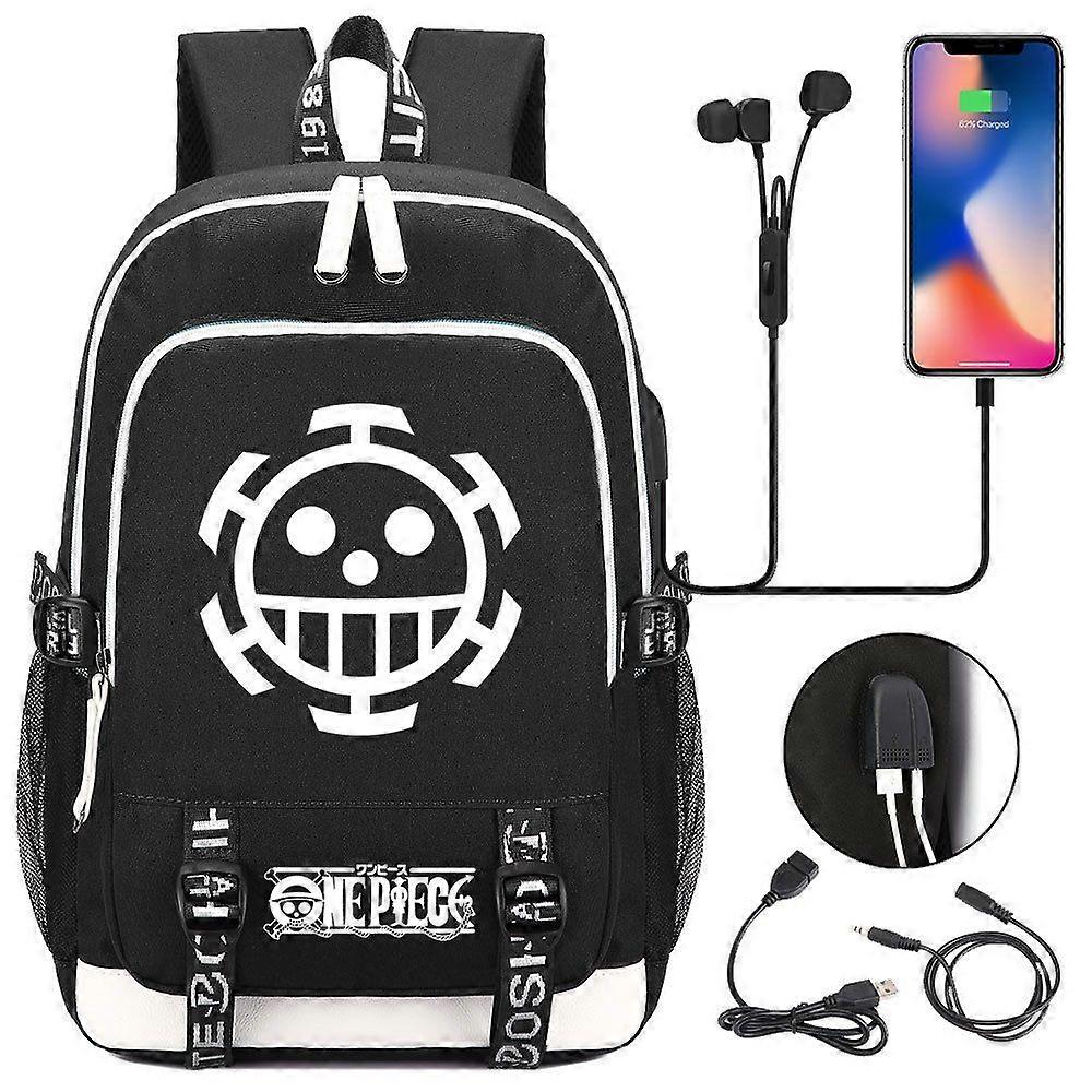 حقيبة ظهر مطبوعة لوفي للنساء والرجال - حقائب ظهر مثالية لحقيبة الظهر والأولاد والطلاب والمدرسة - حقيبة واسعة مع حجرة كمبيوتر محمول - أنيق M