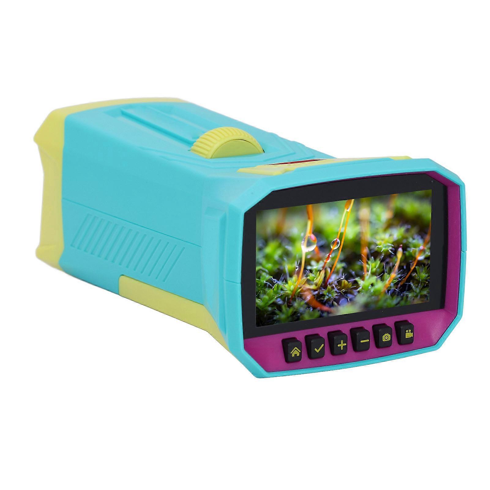 Handheld Digital Microscope Portable Mini Pocket Camera HD 3in IPS Screen for Student Science Experiment 