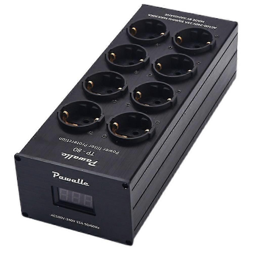 Tp80 Power Filter Socket Noise Reduction Overload Protection Voltage Display Function Audio Amplif