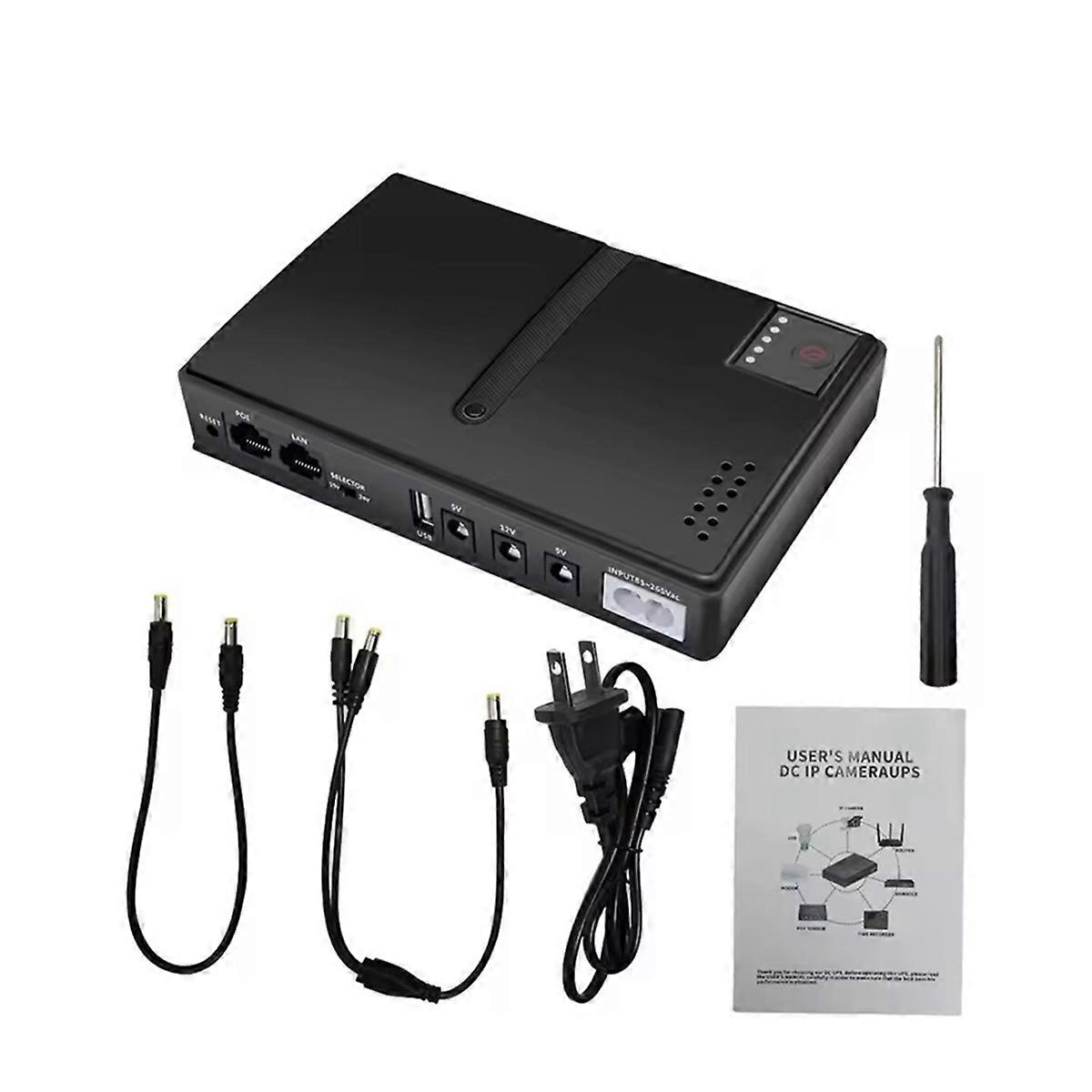 DC UPS Uninterruptible Power Supply AC 110V to DC 5V 9V 12V 15V 24V UPS Backup Power Adapter for Wi