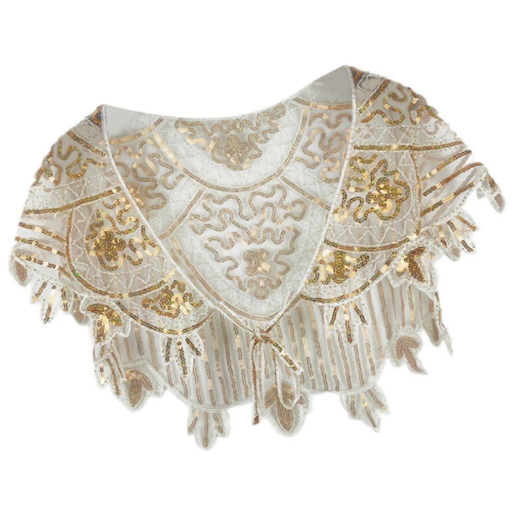 Formal Event Shawl Wrap Breathable Thin Poncho Shawl Glittering Sequined Wrap