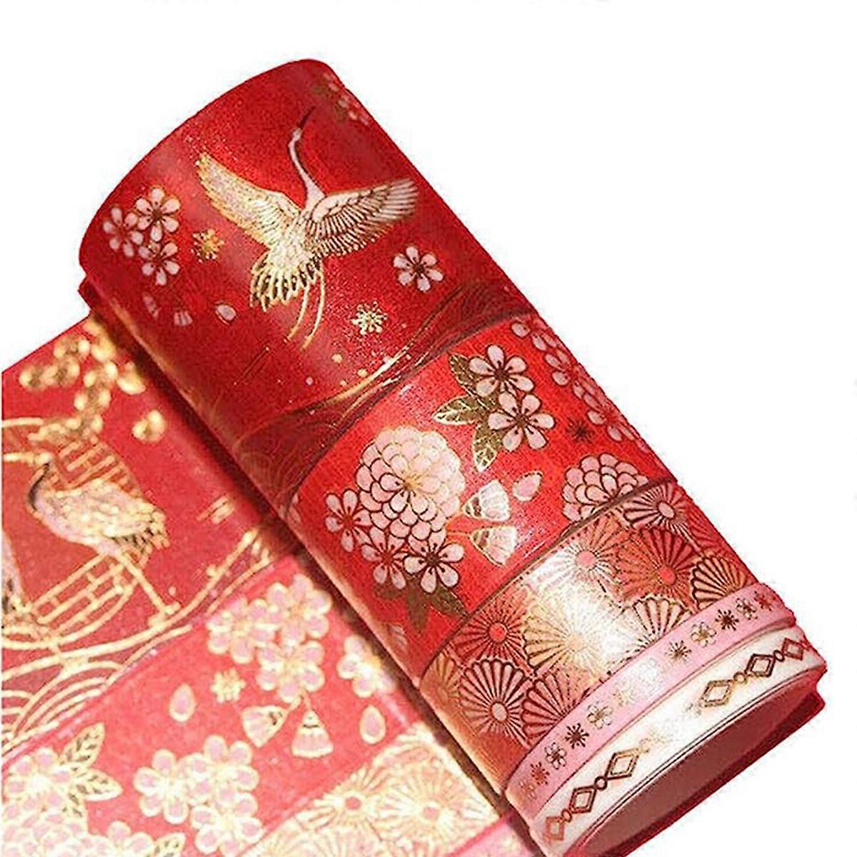 Creative Washi Tape Bundle, Vintage Masking Tape, Multicolor Designs