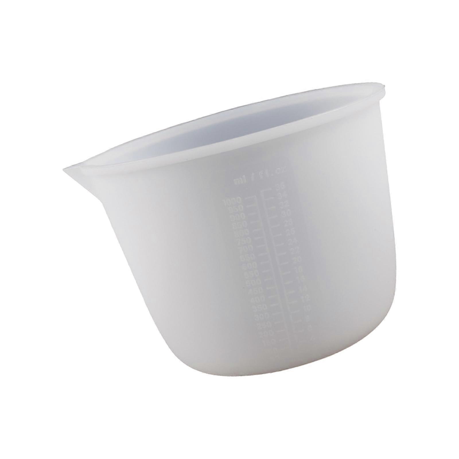 Silicone Measuring Cup Silicone 1000ml Pour for Desktop Art Craft Projects