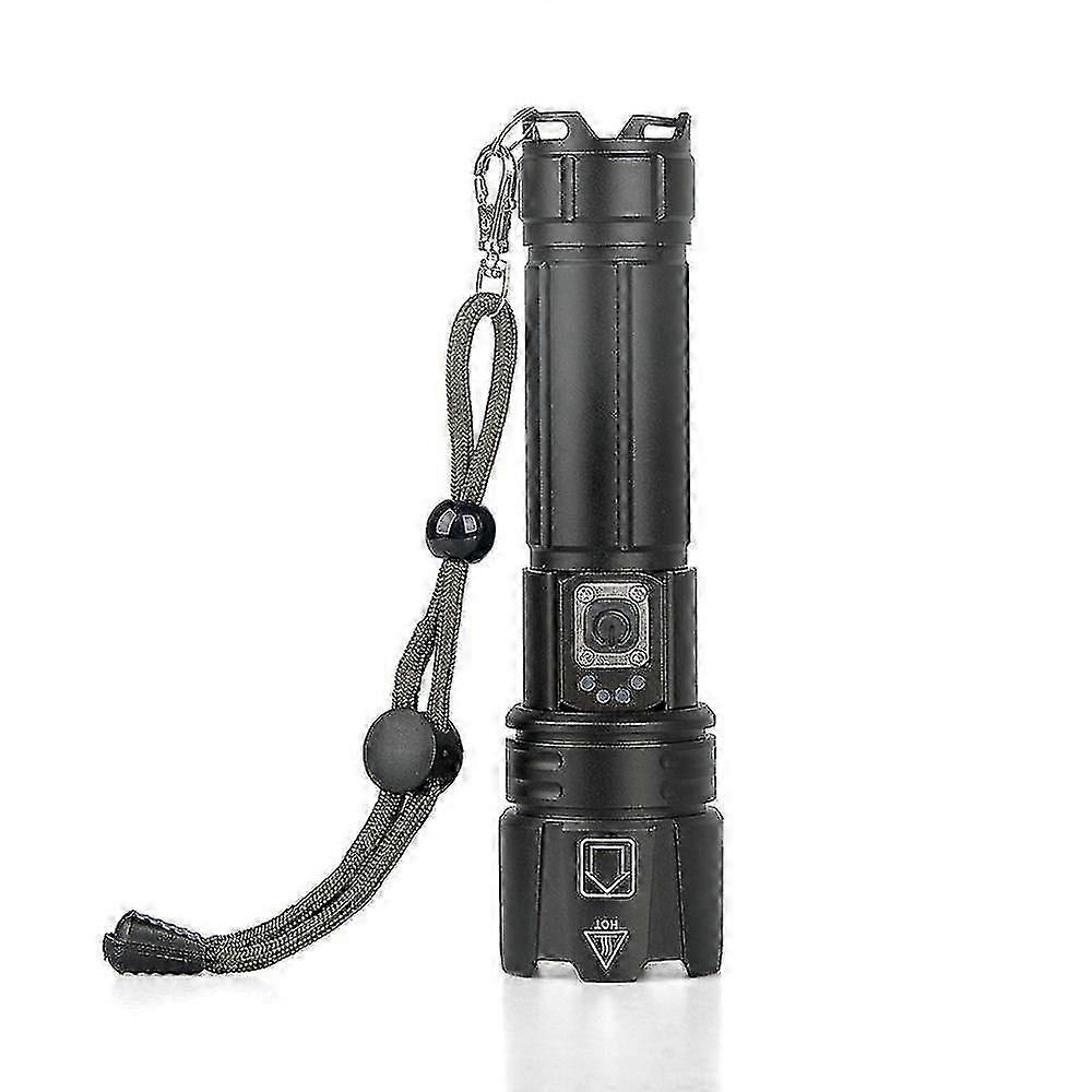 LED flashlight USB rechargeable high-power flashlight tactical lantern long-range camping flashlight