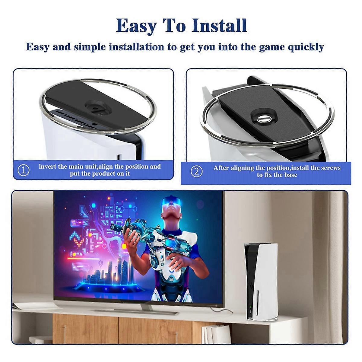 Slim Vertical Stand for PS5 Secure, Stylish Base