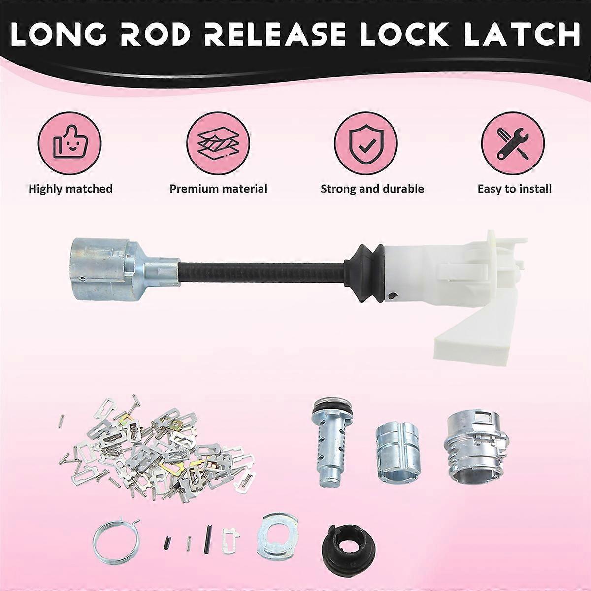 Car Engine Bonnet Hood Lock with Long Rod Release Lock