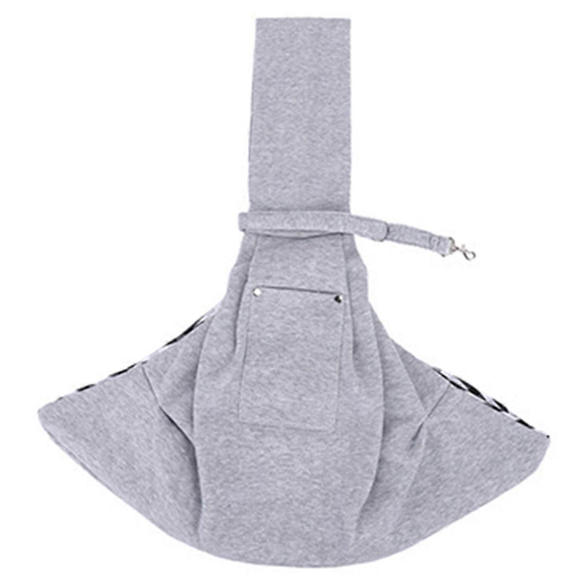 حقيبة كتف كروس بودي للحيوانات الأليفة الرمادية حقيبة ظهر صغيرة للقط