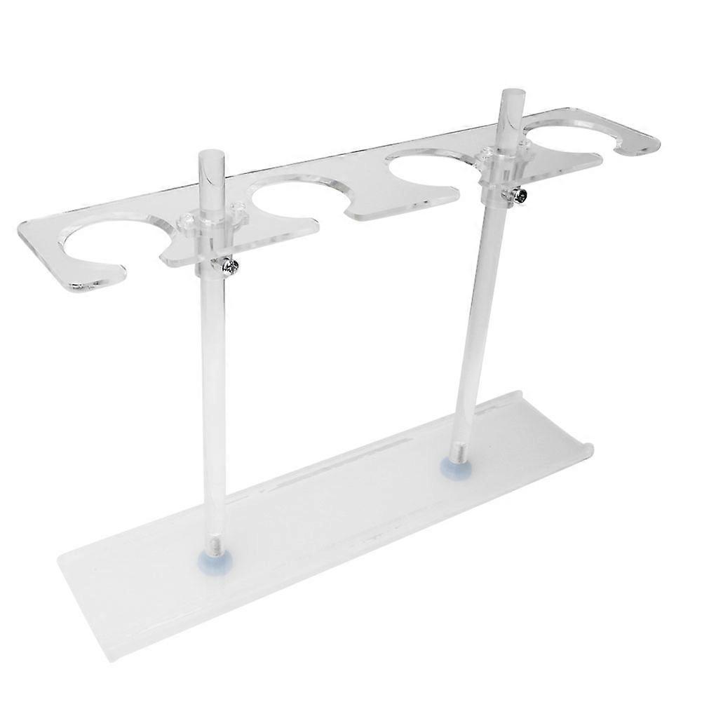 Funnel Support Stand Adjustable Height 4 Holes Design Organic Glass Funnel Rack Laboratory Accessory Precise Structure Stable Structure For School