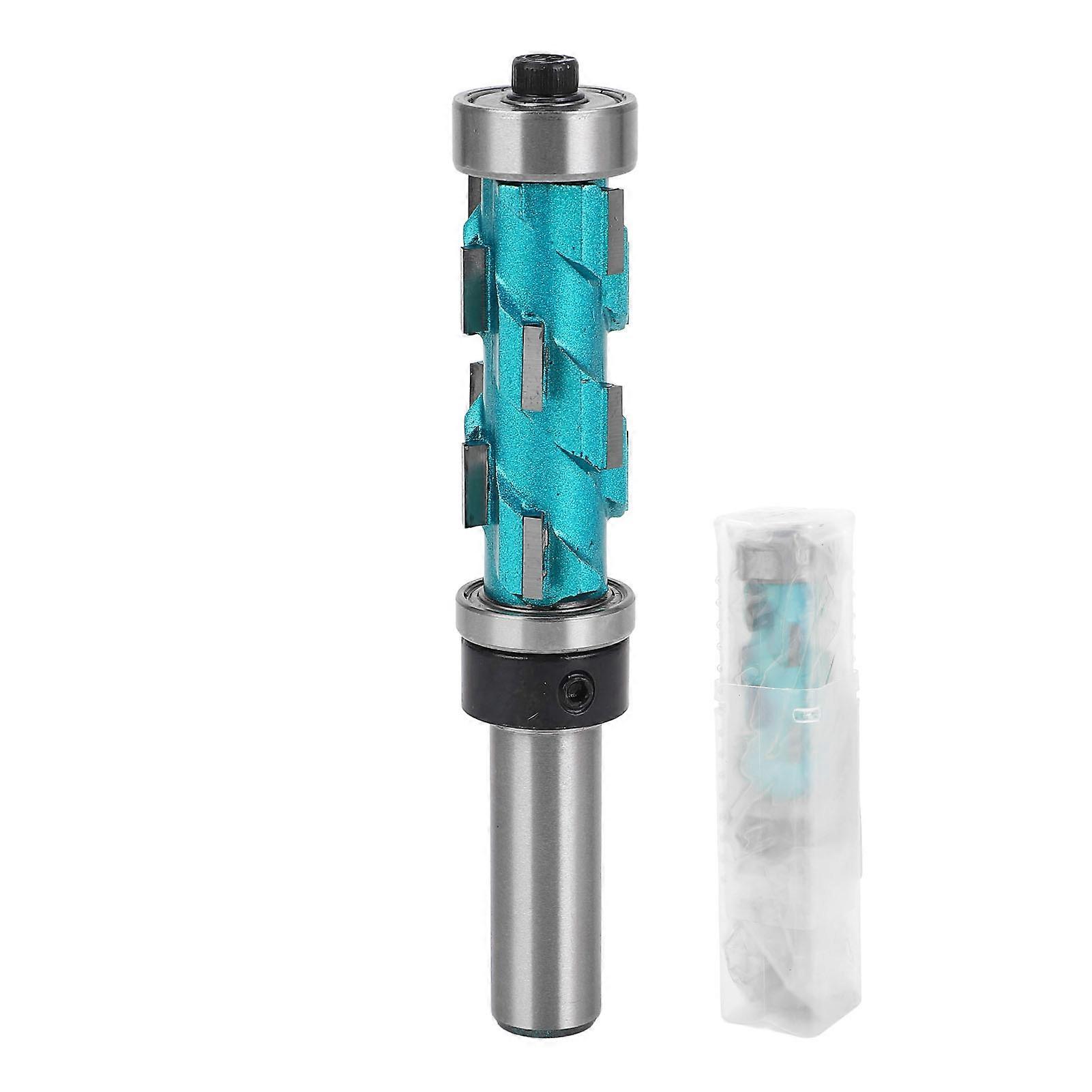 Flush Trim Bit, 1/2" Shank, 43mm Cutting Length, 19mm Cutting Diameter, Double Bearing Spiral Bit
