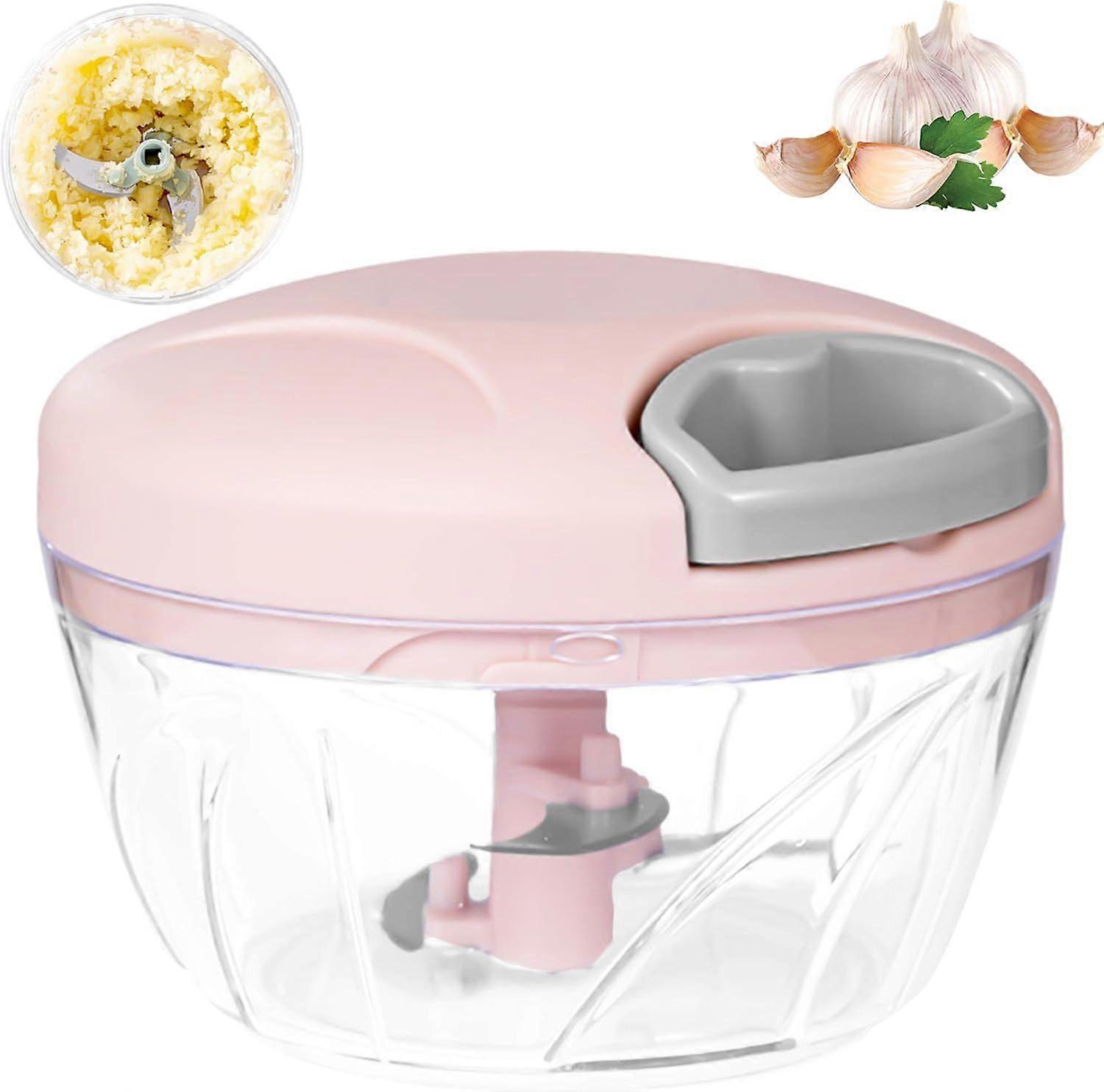 Onion Chopper Manual 500ml Onion Chopper, Chopper, Onion Chopper, Vegetable Chopper, Perfect for Fruits and Vegetables, Garlic, Onions, Nuts, Tomatoes
