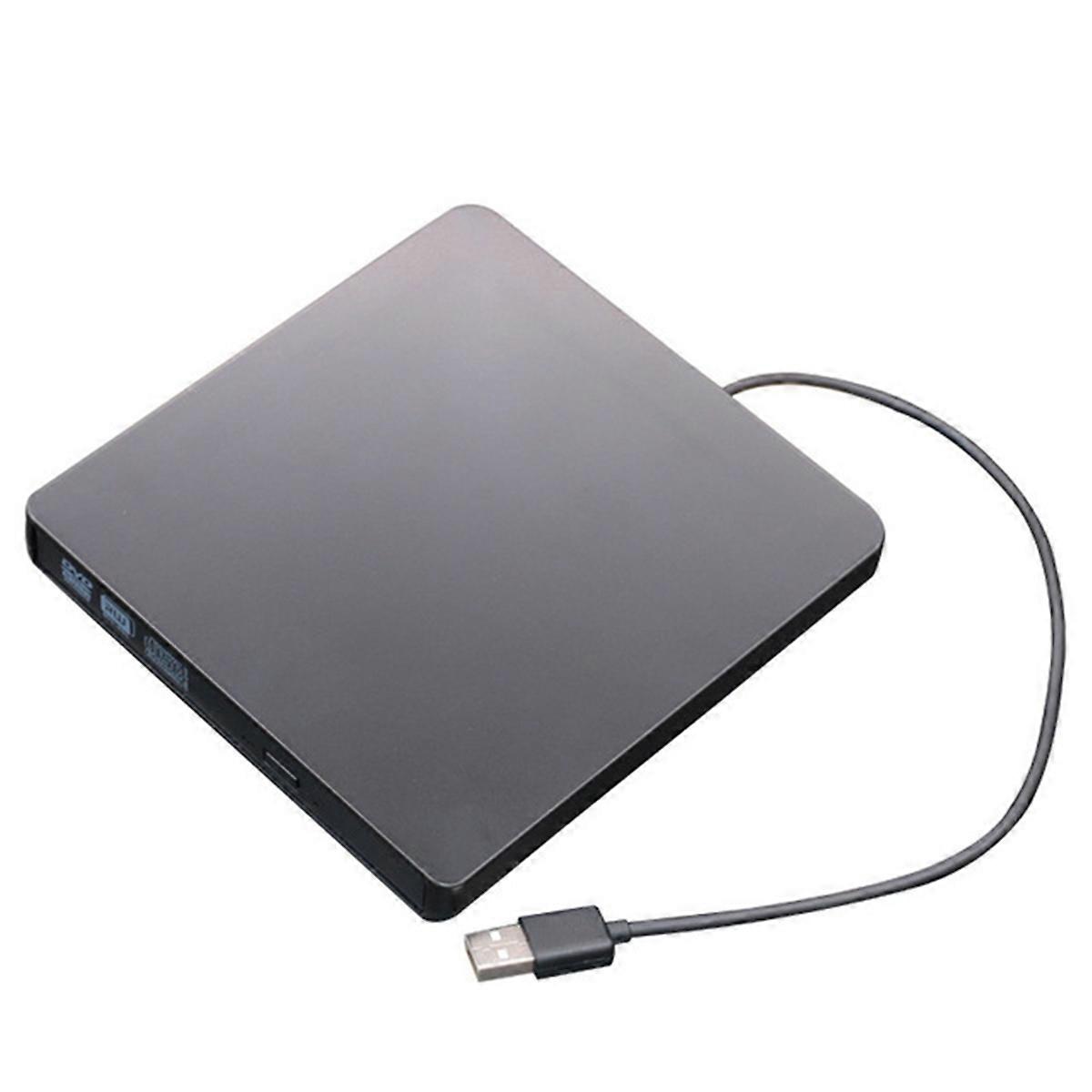 USB3.0 External CD Player 12.7mm Tray Type Ultra Slim DVD-RW (Black)