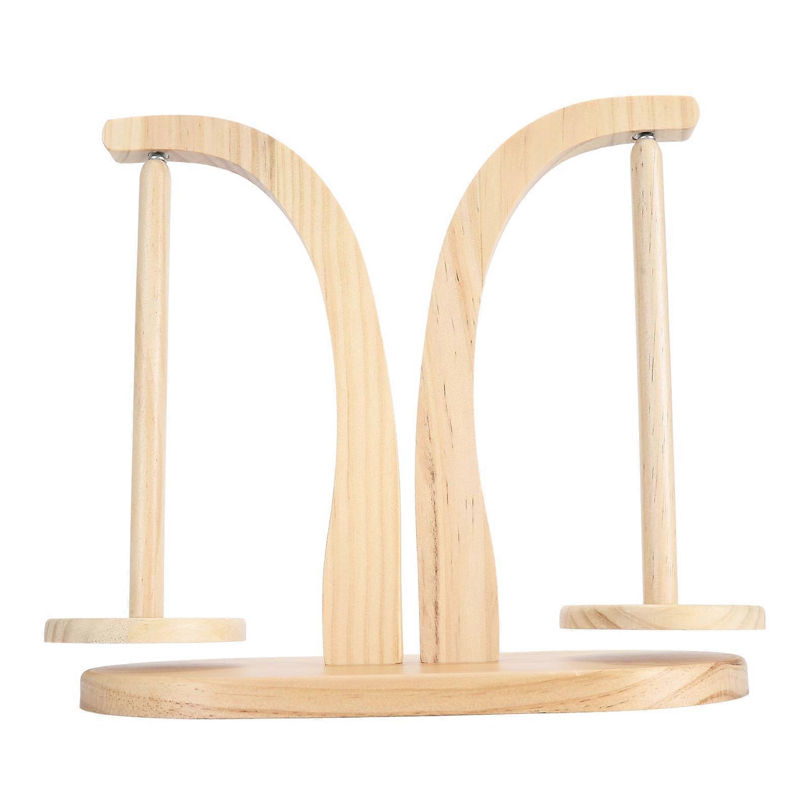 Yarn Ball Holder Log Dual Axes Rotatable High Performance Magnet Yarn Spindle Dispenser Type 2