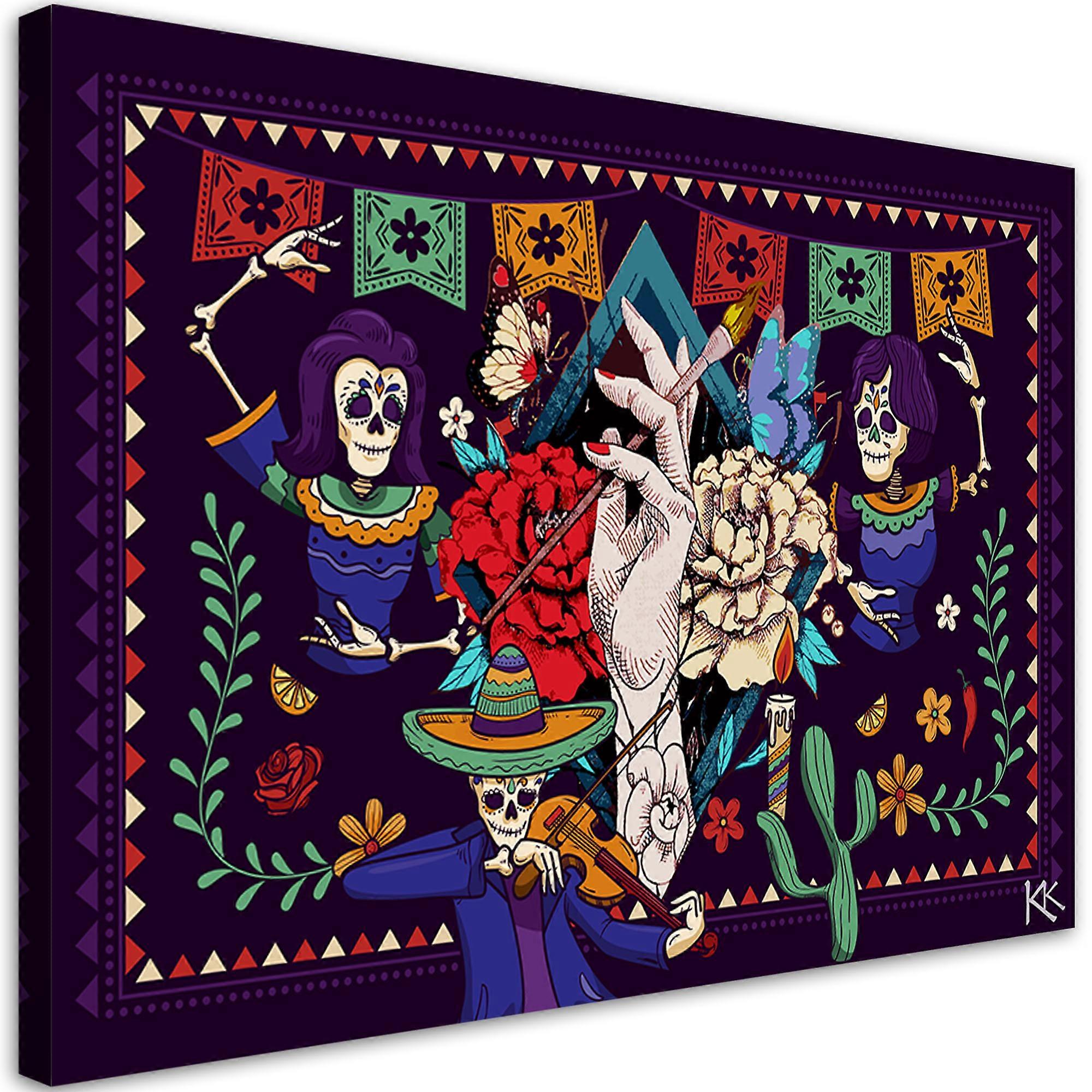 Obraz na plátně, mexická abstrakce - 60x40