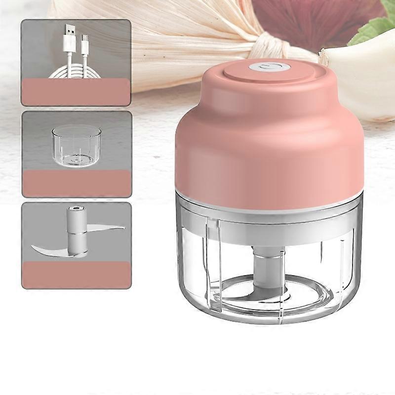 Wireless USB Charging Garlic Machine Baby Food Supplement Machine, Style:100ml Twisted Meat
