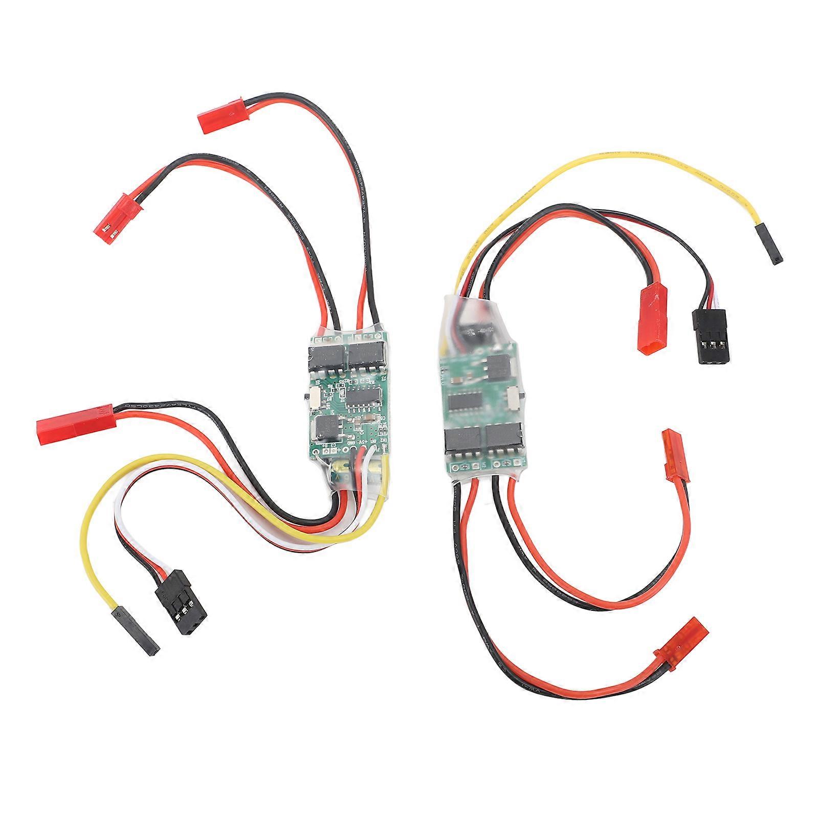 2PCS Brushed 5A Waterproof ESC for RC Boats and Tanks – Bidirectional