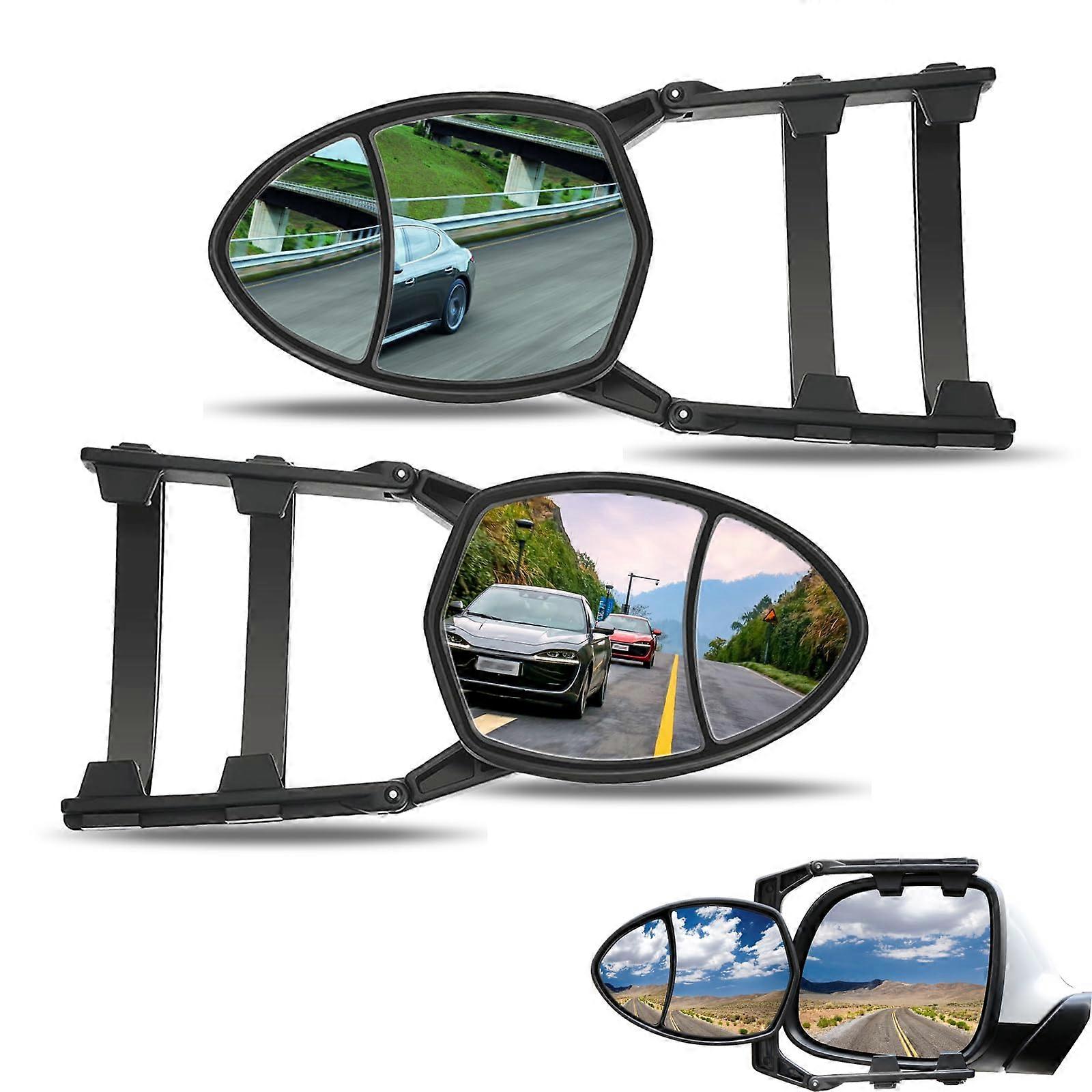 2 PCS Clampon Towing Mirrors, Universal Towing Mirrors, Towing Mirror Extensions