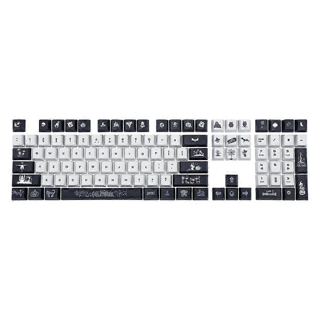 108Keys Halloween OEM PBT Dye Sub Keycaps Full Set Mechanical Keyboard Keycaps
